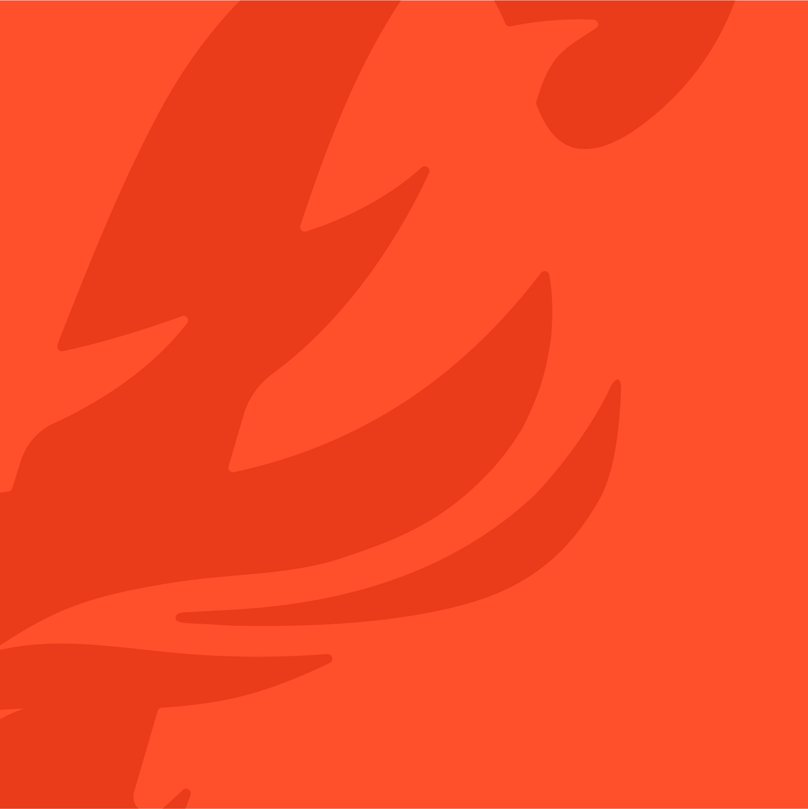 A placeholder image with a graphic of a flame on an orange background.